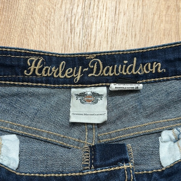 HARLEY-DAVIDSON | Y2K Embroidered Jeans - Picture 4 of 6